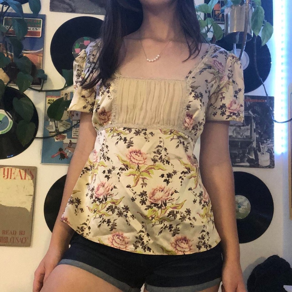 Y2K milkmaid top
